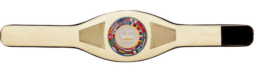 CHAMPIONSHIP BELT PROFLAG2/FLAG/G/WHTGEM - VARIETY OF :LEATHER COLOURS AVAILABLE CHAMPIONSHIP BELT PROFLAG2/FLAG/G/WHTGEM - VARIETY OF :LEATHER COLOURS AVAILABLE